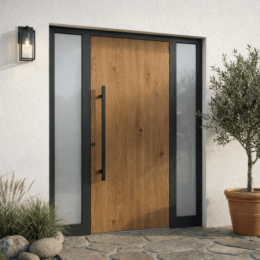 Linea L-113 — metal frame with glazed centre